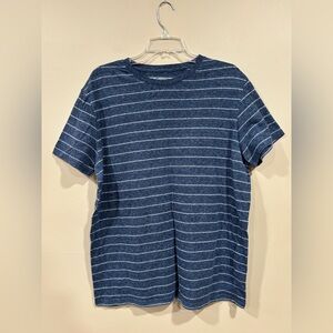 Goodfellow & Co Men’s T-Shirt Blue Striped Short Sleeve Size L